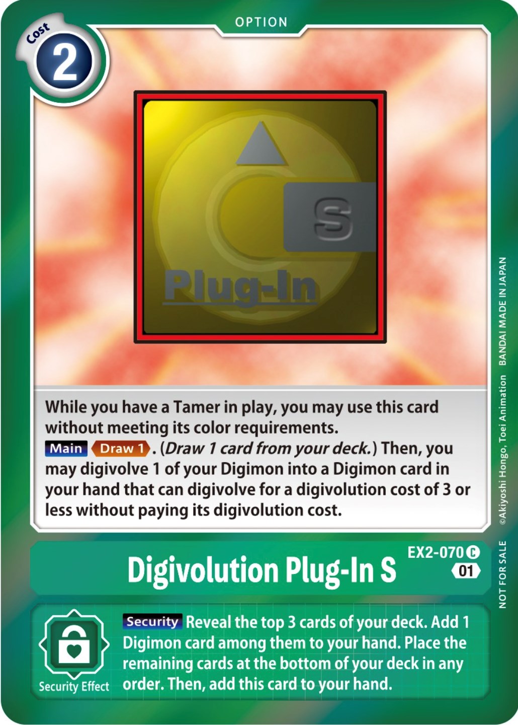 Digivolution Plug-In S [EX2-070] (Event Pack 4) [Digital Hazard Promos] | The Time Vault CA