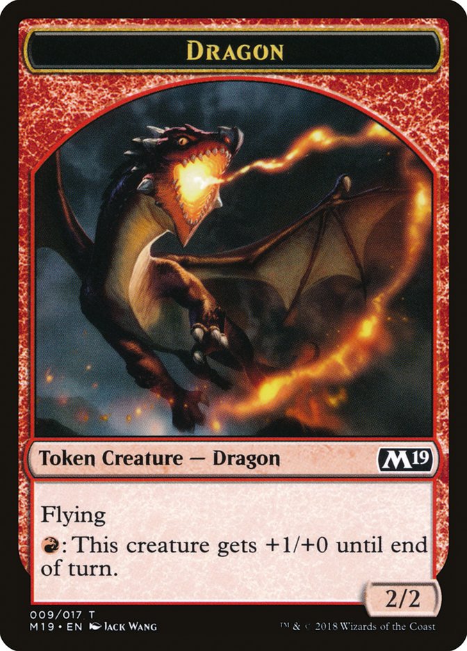 Dragon (009/017) [Core Set 2019 Tokens] | The Time Vault CA