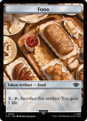 Smaug // Food (0022) Double-Sided Token (Surge Foil) [The Lord of the Rings: Tales of Middle-Earth Tokens] | The Time Vault CA