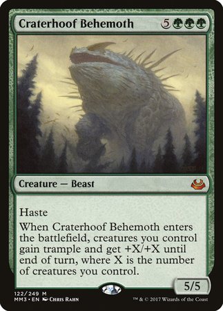 Craterhoof Behemoth [Modern Masters 2017] | The Time Vault CA