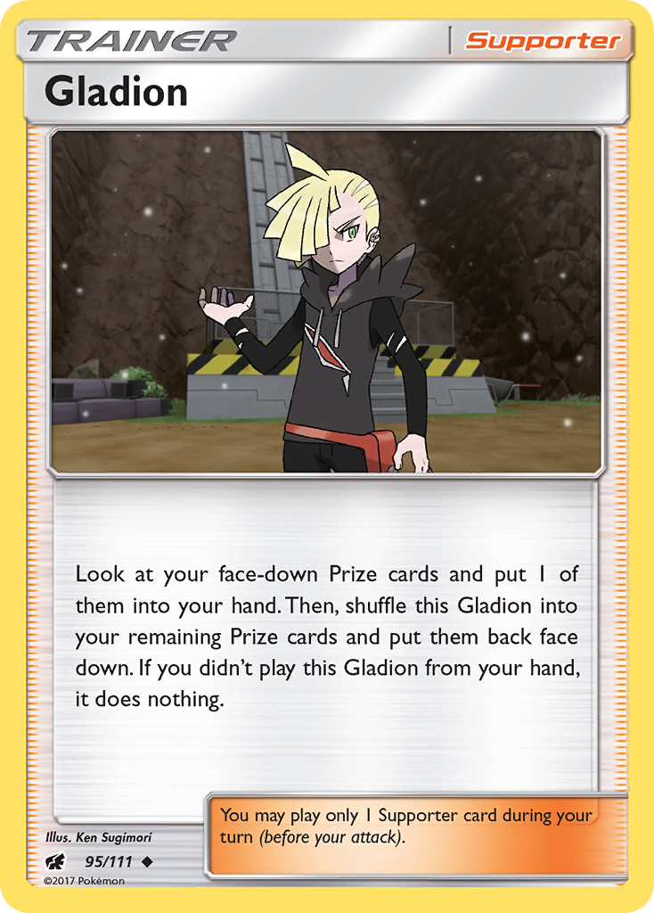 Gladion (95/111) [Sun & Moon: Crimson Invasion] | The Time Vault CA