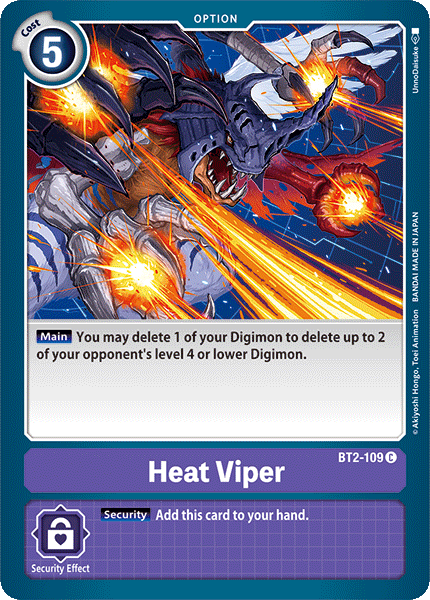 Heat Viper [BT2-109] [Release Special Booster Ver.1.0] | The Time Vault CA