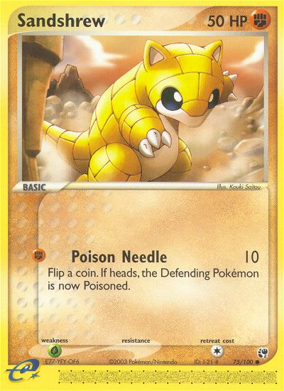 Sandshrew (75/100) [EX: Sandstorm] | The Time Vault CA