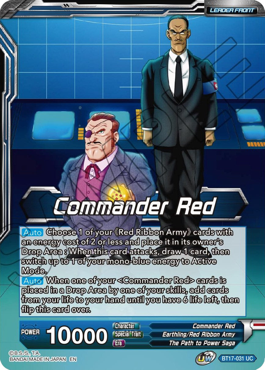 Commander Red // Red Ribbon Robot, Seeking World Conquest (BT17-031) [Ultimate Squad Prerelease Promos] | The Time Vault CA