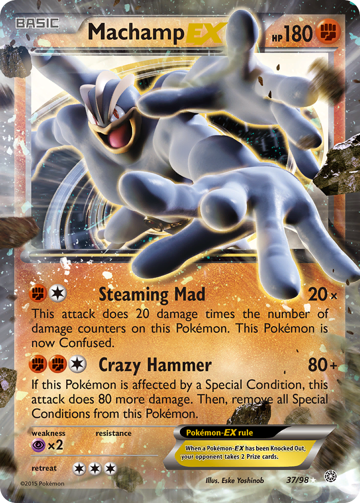 Machamp EX (37/98) [XY: Ancient Origins] | The Time Vault CA