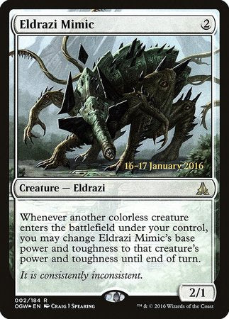 Eldrazi Mimic [Oath of the Gatewatch Promos] | The Time Vault CA