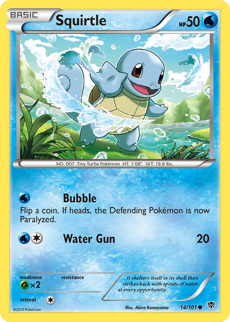 Squirtle (14/101) [Black & White: Plasma Blast] | The Time Vault CA