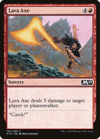 Lava Axe [Core Set 2019] | The Time Vault CA