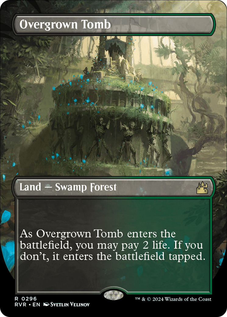 Overgrown Tomb (Borderless) [Ravnica Remastered] | The Time Vault CA