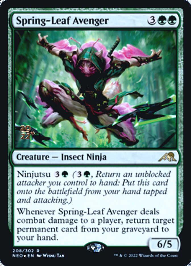 Spring-Leaf Avenger [Kamigawa: Neon Dynasty Prerelease Promos] | The Time Vault CA