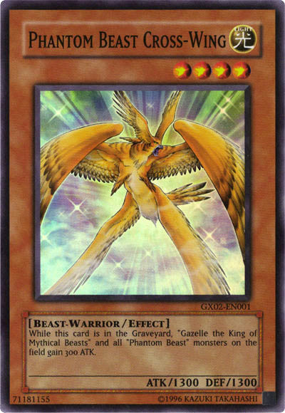 Phantom Beast Cross-Wing [GX02-EN001] Super Rare | The Time Vault CA