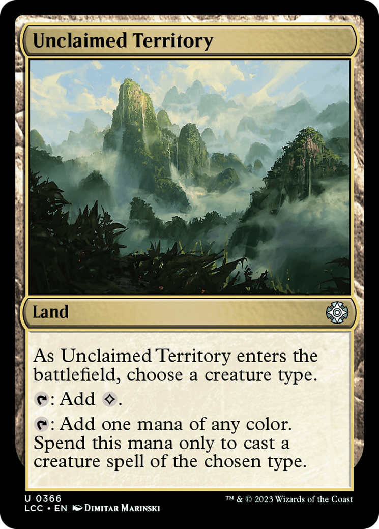 Unclaimed Territory [The Lost Caverns of Ixalan Commander] | The Time Vault CA