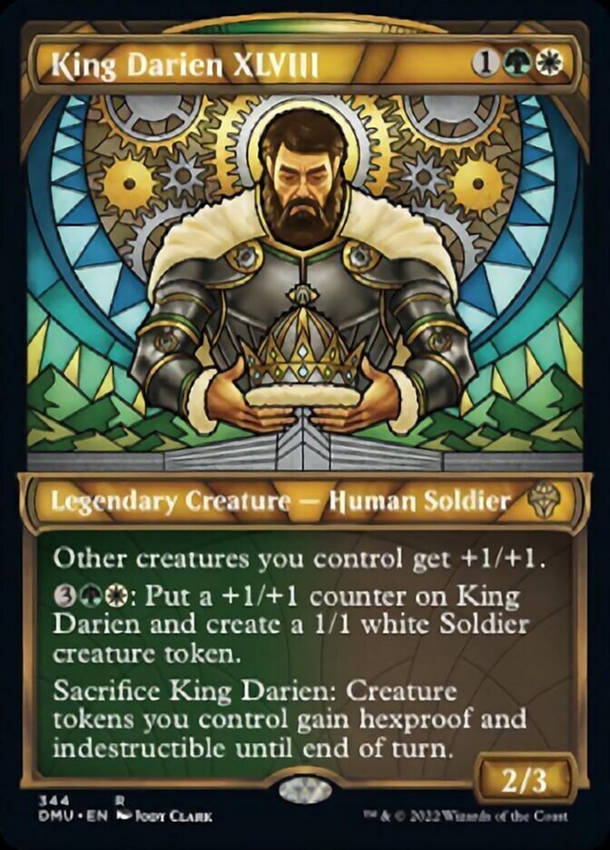 King Darien XLVIII (Showcase Textured) [Dominaria United] | The Time Vault CA