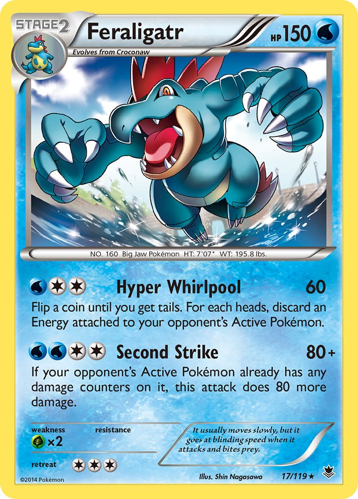 Feraligatr (17/119) (Theme Deck Exclusive) [XY: Phantom Forces] | The Time Vault CA