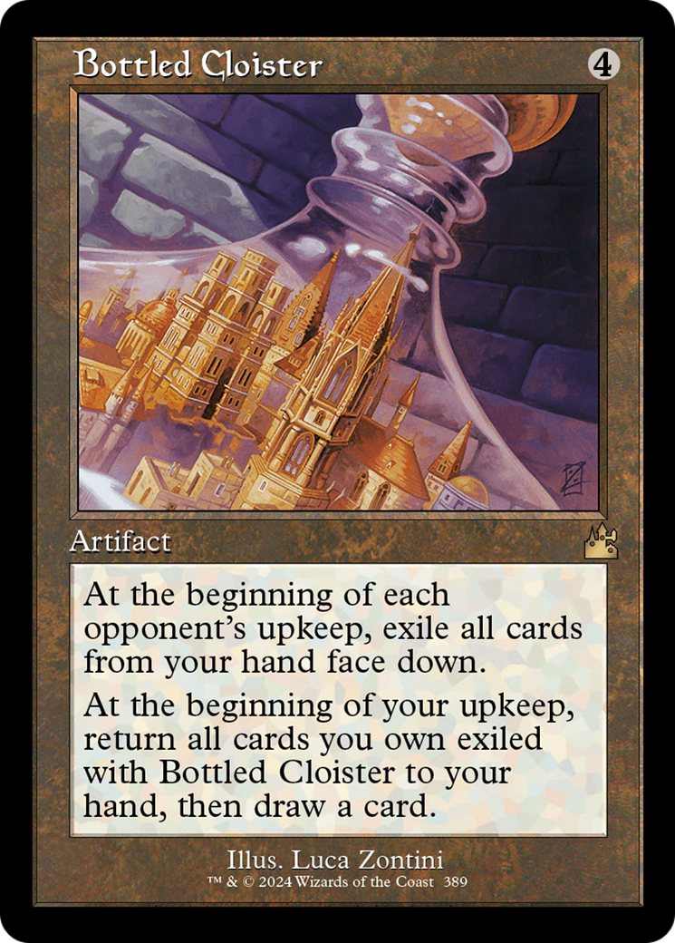 Bottled Cloister (Retro Frame) [Ravnica Remastered] | The Time Vault CA