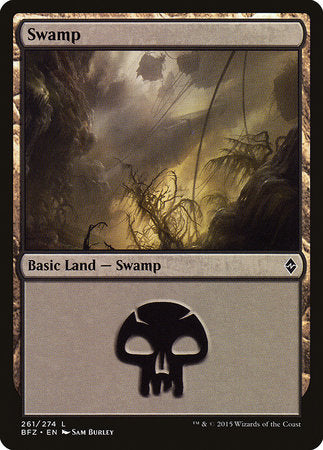 Swamp (261) [Battle for Zendikar] | The Time Vault CA