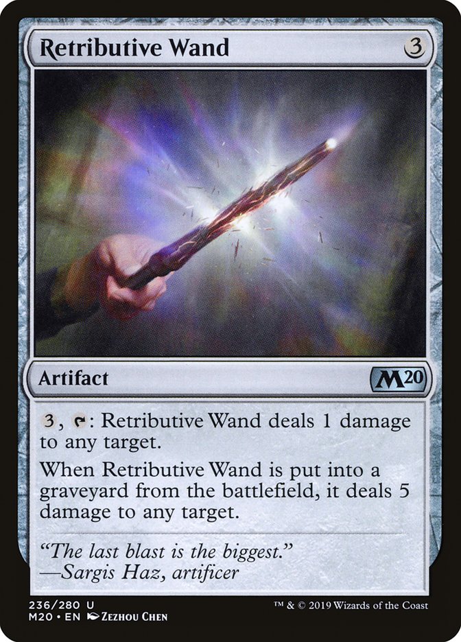 Retributive Wand [Core Set 2020] | The Time Vault CA