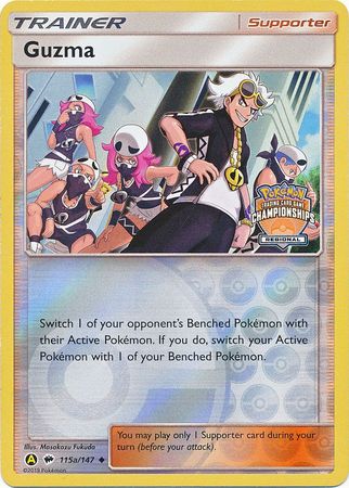 Guzma (115a/147) (Regional Championship Promo) [Sun & Moon: Burning Shadows] | The Time Vault CA