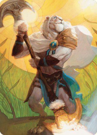 Ajani, Sleeper Agent Art Card [Dominaria United Art Series] | The Time Vault CA