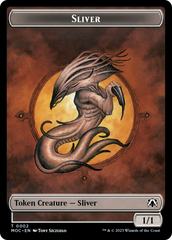 Goblin // Sliver Double-Sided Token [March of the Machine Commander Tokens] | The Time Vault CA