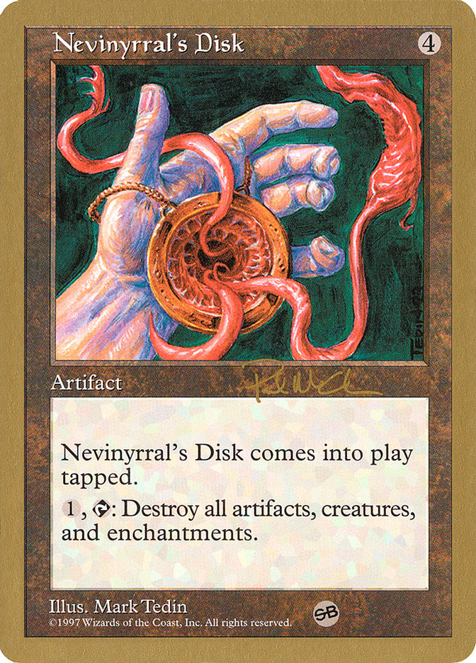 Nevinyrral's Disk (Paul McCabe) (SB) [World Championship Decks 1997] | The Time Vault CA