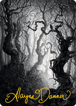 Forest 2 Art Card (Gold-Stamped Signature) [Innistrad: Midnight Hunt Art Series] | The Time Vault CA