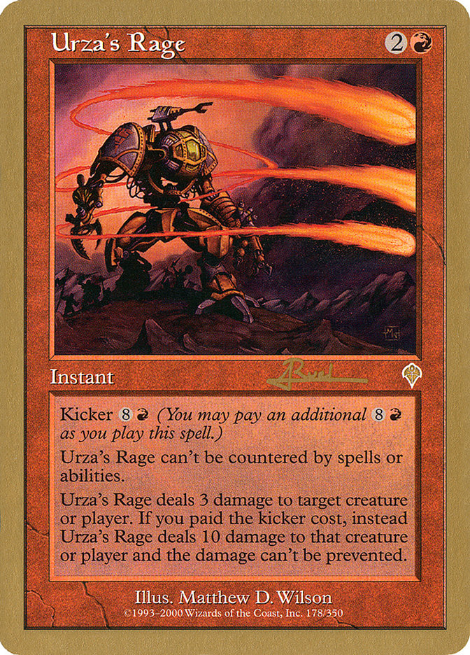 Urza's Rage (Antoine Ruel) [World Championship Decks 2001] | The Time Vault CA