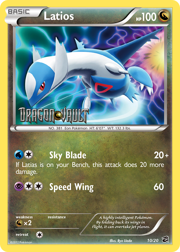 Latios (10/20) (Blister Exclusive) [Black & White: Dragon Vault] | The Time Vault CA