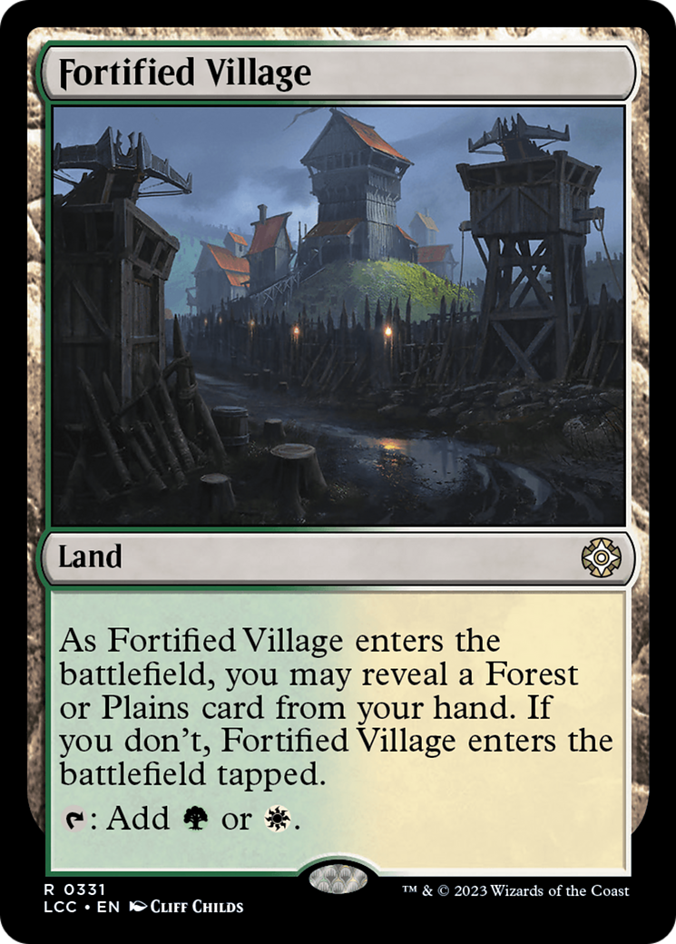 Fortified Village [The Lost Caverns of Ixalan Commander] | The Time Vault CA