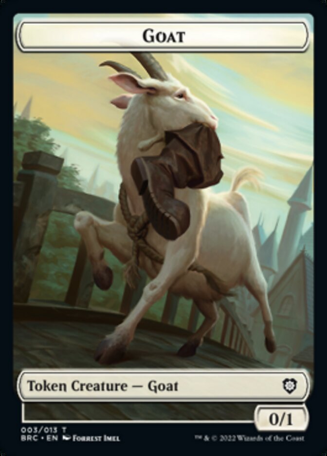 Construct (008) // Goat Double-Sided Token [The Brothers' War Commander Tokens] | The Time Vault CA