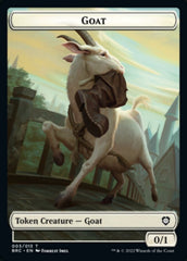 Construct (008) // Goat Double-Sided Token [The Brothers' War Commander Tokens] | The Time Vault CA