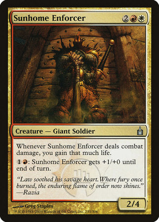 Sunhome Enforcer [Ravnica: City of Guilds] | The Time Vault CA