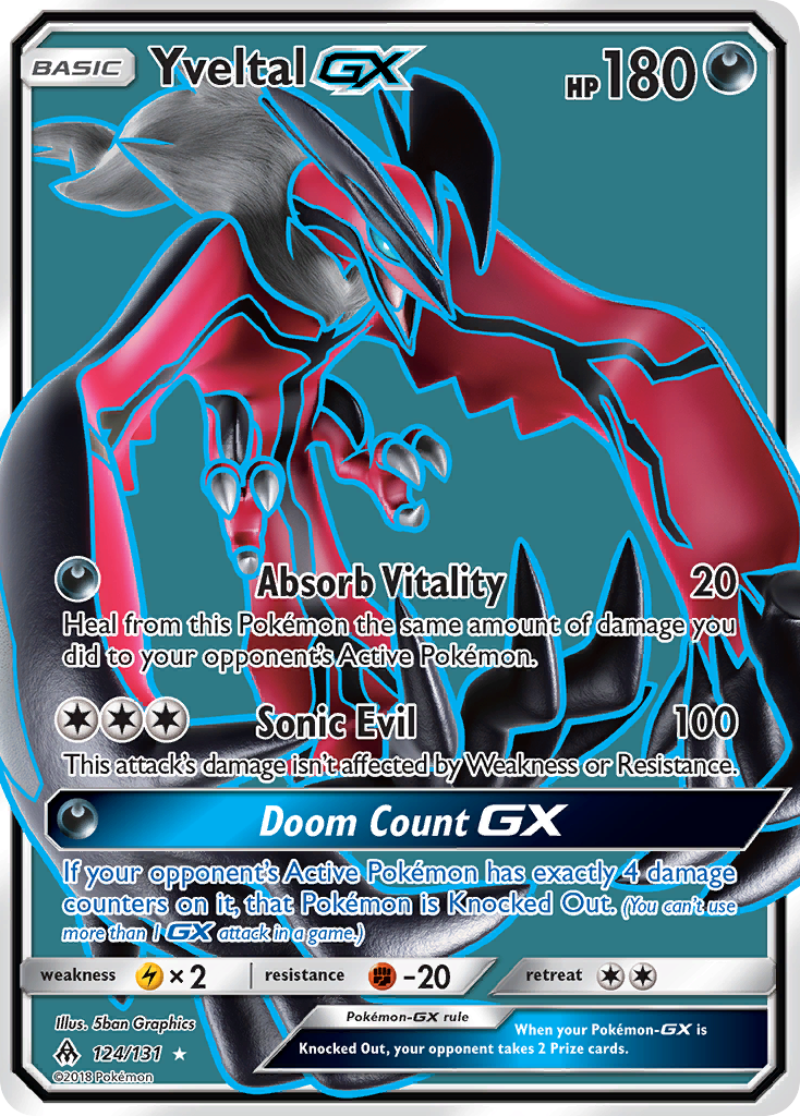 Yveltal GX (124/131) [Sun & Moon: Forbidden Light] | The Time Vault CA