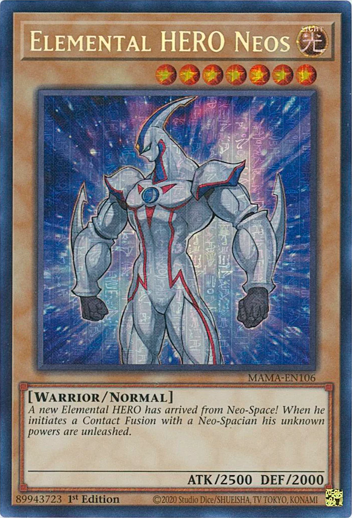 Elemental HERO Neos [MAMA-EN106] Ultra Pharaoh's Rare | The Time Vault CA
