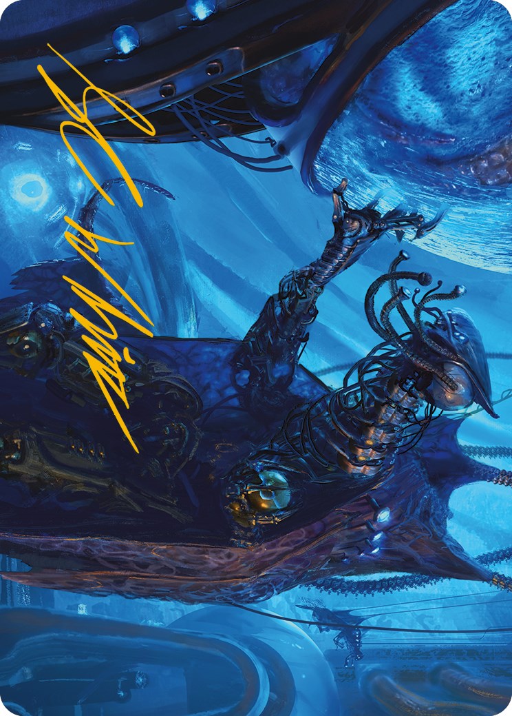 Atmosphere Surgeon Art Card (Gold-Stamped Signature) [Phyrexia: All Will Be One Art Series] | The Time Vault CA