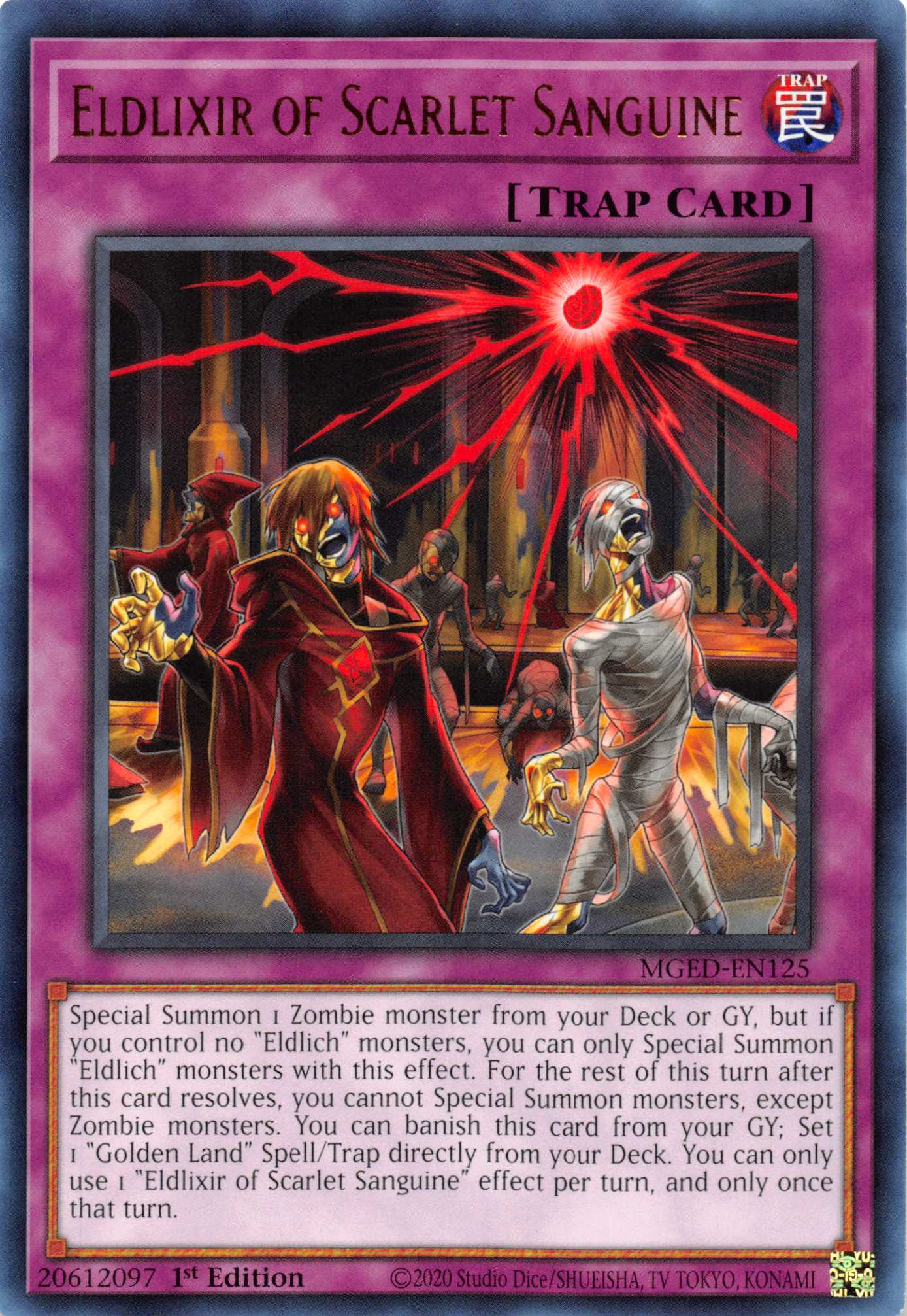 Eldlixir of Scarlet Sanguine [MGED-EN125] Rare | The Time Vault CA