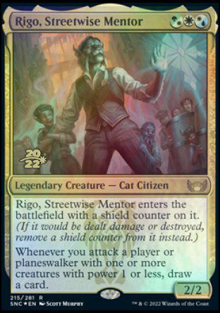 Rigo, Streetwise Mentor [Streets of New Capenna Prerelease Promos] | The Time Vault CA