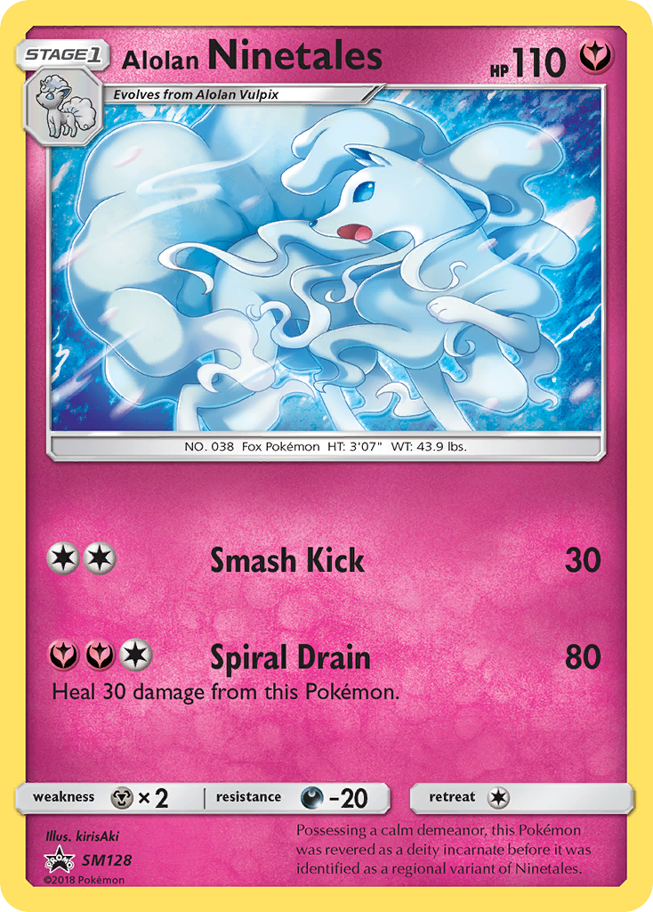 Alolan Ninetales (SM128) [Sun & Moon: Black Star Promos] | The Time Vault CA