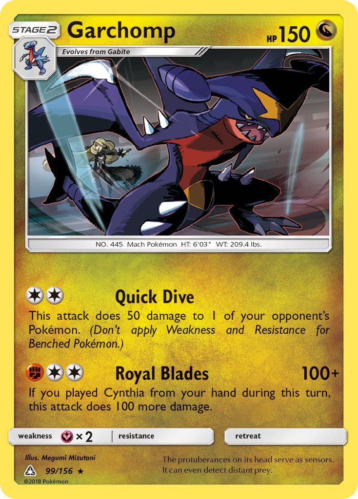 Garchomp (99/156) (Cracked Ice Holo) (Theme Deck Exclusive) [Sun & Moon: Ultra Prism] | The Time Vault CA
