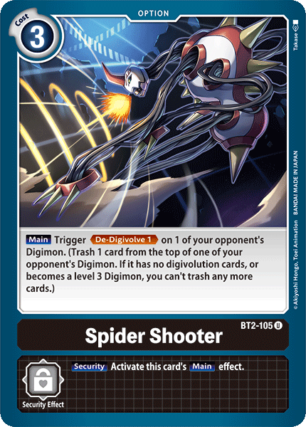 Spider Shooter [BT2-105] [Release Special Booster Ver.1.0] | The Time Vault CA