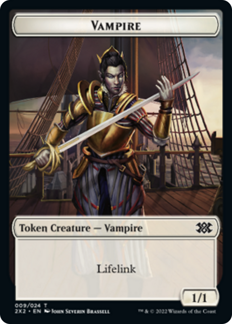 Elemental // Vampire Double-sided Token [Double Masters 2022 Tokens] | The Time Vault CA