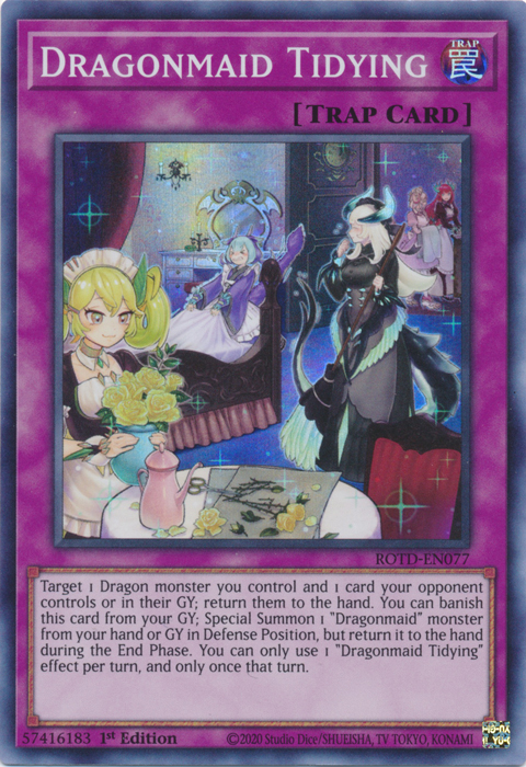 Dragonmaid Tidying [ROTD-EN077] Super Rare | The Time Vault CA