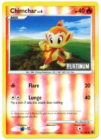 Chimchar (56/100) [Burger King Promos: 2009 Collection] | The Time Vault CA