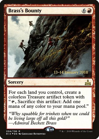 Brass's Bounty [Rivals of Ixalan Promos] | The Time Vault CA