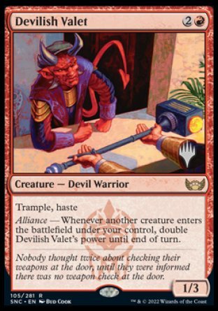 Devilish Valet (Promo Pack) [Streets of New Capenna Promos] | The Time Vault CA