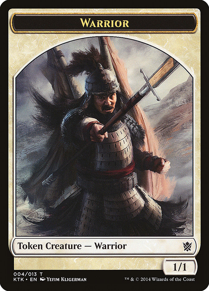 Warrior (004/013) [Khans of Tarkir Tokens] | The Time Vault CA