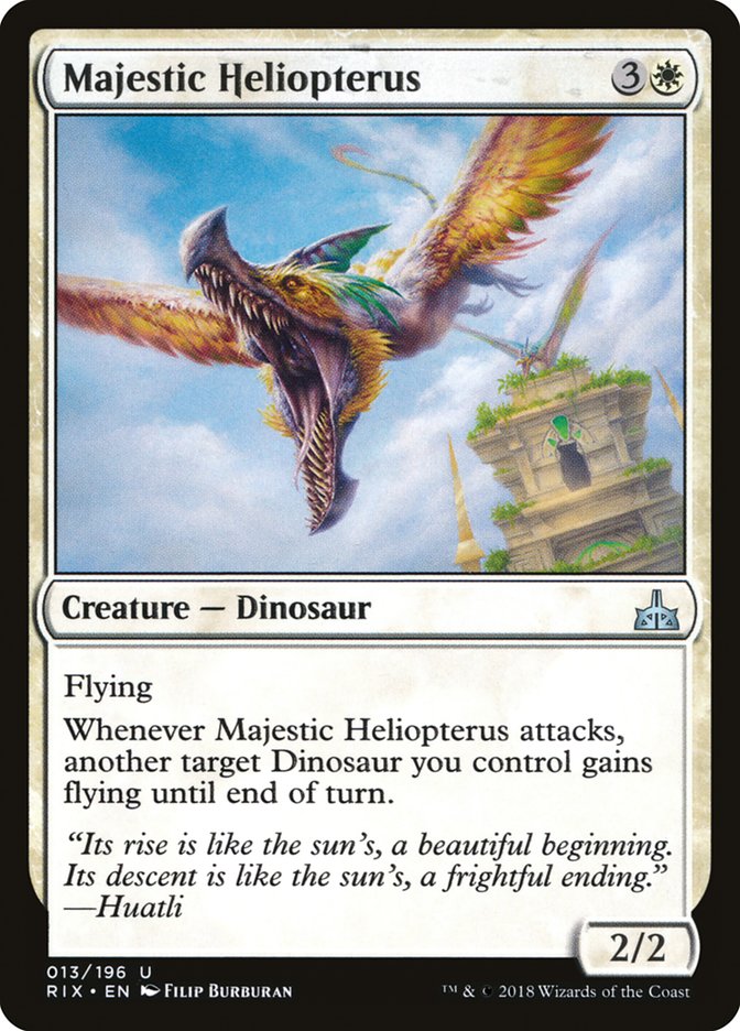 Majestic Heliopterus [Rivals of Ixalan] | The Time Vault CA
