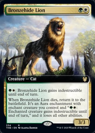 Bronzehide Lion (Extended Art) [Theros Beyond Death] | The Time Vault CA