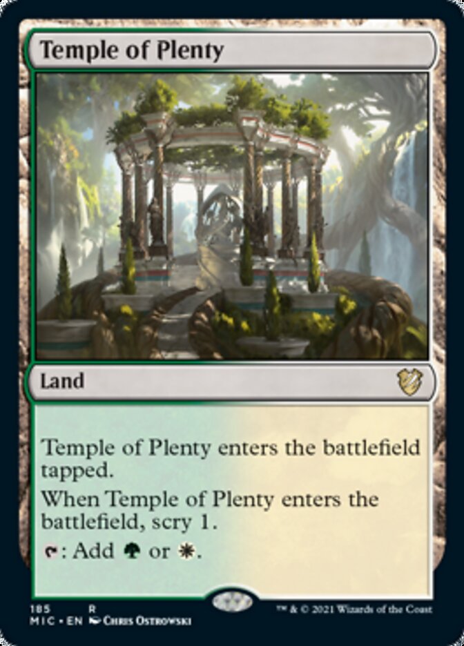 Temple of Plenty [Innistrad: Midnight Hunt Commander] | The Time Vault CA