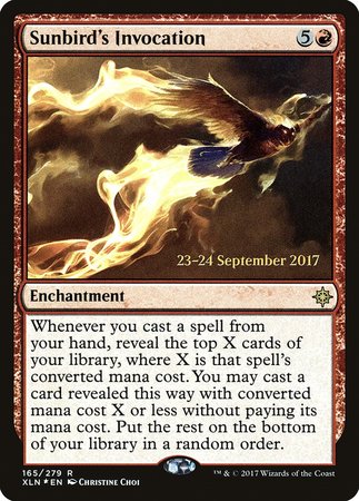 Sunbird's Invocation [Ixalan Promos] | The Time Vault CA